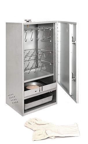 Peetz Räucherofen Smoker Räucherschrank 75 x 39 x 28 cm 520015 PRSet1-23