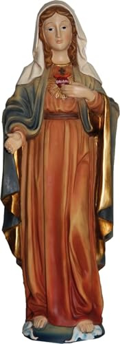 FADEDA Herz-Maria/Höhe:13 cm/handbemalt/detailgetreue Krippen Figuren - Weihnachten Tisch Dekoration Krippe Zubehör