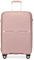 British Traveller Koffer Trolleys Hartschalenkoffer 76 * 51 * 30cm Handgepäck Koffer 100% PP Reisekoffer mit 8 Spinnerräder Rollkoffer TSA-Schloss Suitcase Pink