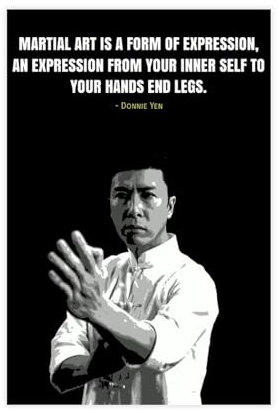 Donnie Yen Zitate Leinwand Poster Schlafzimmer Dekor Sport Landschaft Büro Zimmer Dekor Geschenk ungerahmt 30 x 45 cm