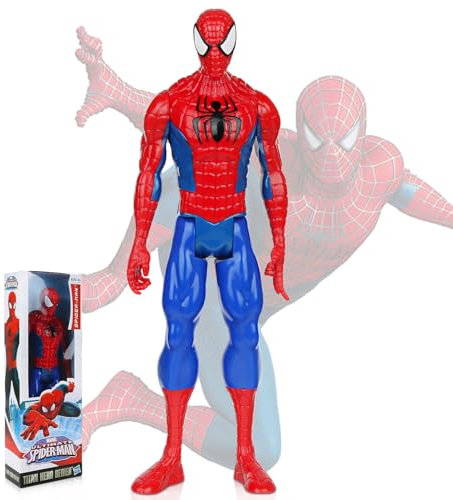 Powmag Spider Man Figur Charakter Modell, Marvel Avengers Spiderman Figur 30 cm, Actionfiguren Spielzeug Geschenke für Kinder ab 4 Jahren