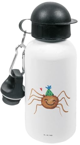 Mr. & Mrs. Panda Trinkflasche Spinne Agathe Party - Geschenk, Getränkeflasche, Selbstliebe, Sportflasche, Kinder, outdoor, Wunder, Motivation, Wasserflasche, Glück