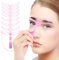 Pochoir Sourcils Réutilisable, Pochoirs à Sourcilspour Débutants, Pochoir Sourcils Professionnel, Ensemble de Pochoir Sourcils, Modèles de Sourcils avec Poignée, Modèle de Forme de Sourcil, 8 Styles