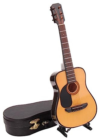 Vaguelly 1stück Mini Gitarrenmodell Deko Lifelike Instrument Für Haushalt Und Unterricht Als Fotorequisite Und Verarbeitung Langlebiges Design