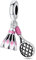 CYCUFF Sterling Silber Charms 925 für Europäische Armband & Halsketten Anhänger Perlen Schmuck Geschenk für Frauen Familie Freunde (Sport & Fitness Schläger Charm)