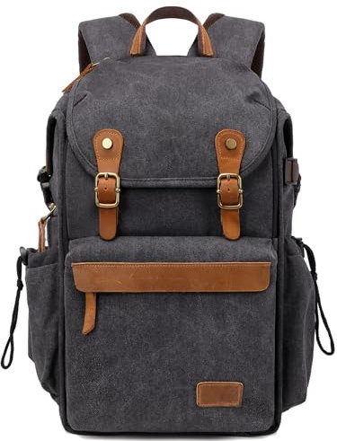 TUCENG Kameratasche; professioneller UAV-Kamerarucksack; Diebstahlschutz-Kameratasche mit Regenschutz; große Kapazität Fotografie-Rucksack (grau)