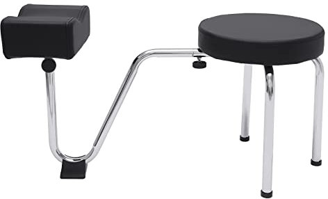 Pediküre Hocker Stuhl, Pediküre Stuhl Eingestellte Höhe, Beinstütze Fußpflege Stuhl 10kg Belastbarkeit, Fuß Hocker Salon Fußhocker mit Anti-Rutsch-Pad (Schwarz)