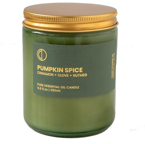 OCTŌ Kerze 'Pumpkin Spice' | 100% natürliche Kerze bis zu 60 Stunden | Handgegossen in Dulwich, London
