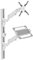 ZeboZap ZLTV8022 - Supporto da parete per monitor con ripiano per tastiera, adatto per monitor da 17-43, supporto da parete per monitor singolo + vassoio porta laptop, lavoro da casa, ufficio
