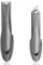 2Pcs Nail Clippers with Catcher Heavy Duty Stainless Steel Fingernail and Toe Nail Cutter Slant Curved Blade Wide Jaw Opening No Splash Self-Collecting for Men Women Seniors Thick Nails