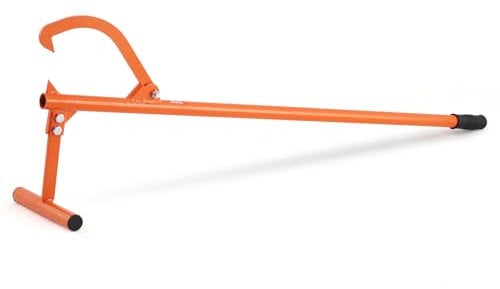 VEVOR Fällheber, 1219 mm, robuster Stammheber mit Metallgriff, Stammwender mit verstellbarem Wendehaken, Fällhilfe für Stämme bis zu φ 38 cm, Holzheber zum Rollen, Schneiden & Anheben von Stämmen