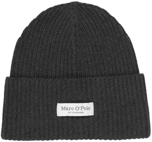 Marc OߴPolo Damen Strickmütze aus Bio-Baumwolle mit Logo