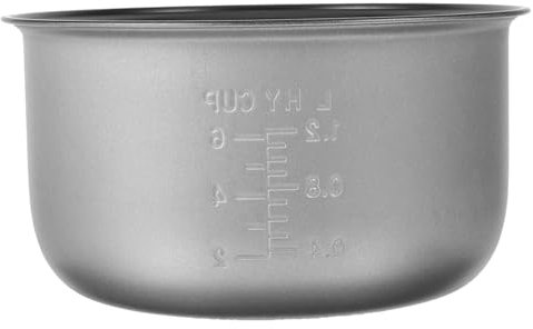 STOBAZA Casserole Intérieure de Cuiseur à Riz Antiadhésive 1,2L Cuve de Remplacement en Acier Inoxydable Compatible Cuiseur Électrique pour Cuisson de Riz et Soupe