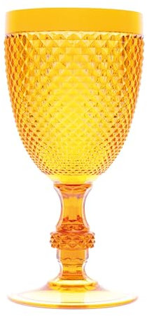 Excelsa Diamond Set 6 Calici in Plastica MS, 39 cl, Giallo