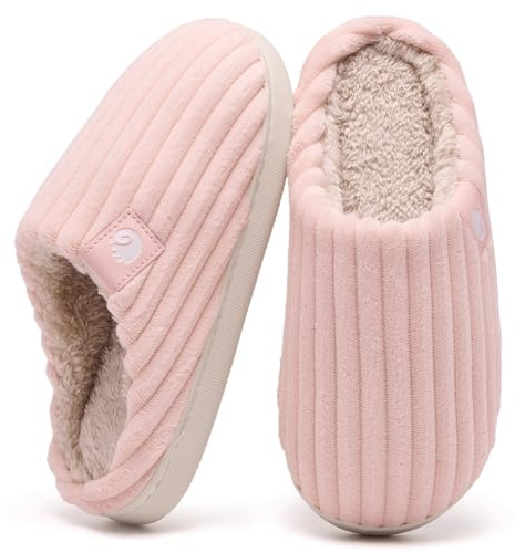 Guyarns Zapatillas de casa Mujer Hombre Invierno,Cálido Pantuflas De espuma viscoelástica Terciopelo de pana Suela antideslizante Slippers cómodas Interior Exterior