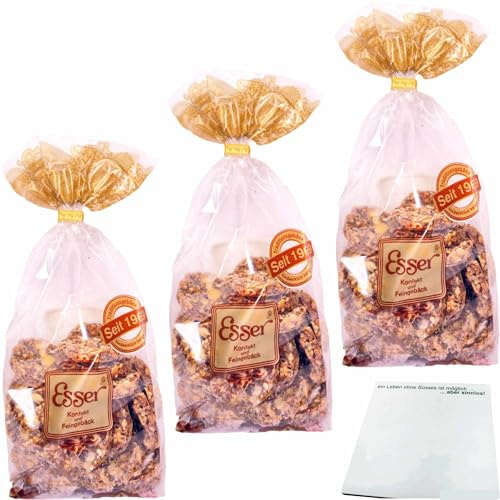 usy Block mit Esser Elangebäck knuspriges Gebäck mit Cerealien 3er Pack (3x200g Beutel) + usy Block