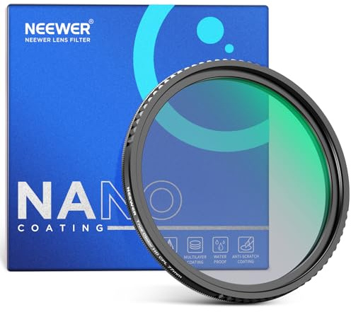 NEEWER 77mm True Colors CPL Filter Polfilter mit begrenztem Hard Stop, verstellbarem aufschraubbarem dünnem mehrfach beschichtetem HD zirkularem Polarisationsfilter Digitalkamera Objektive Fotozubehör