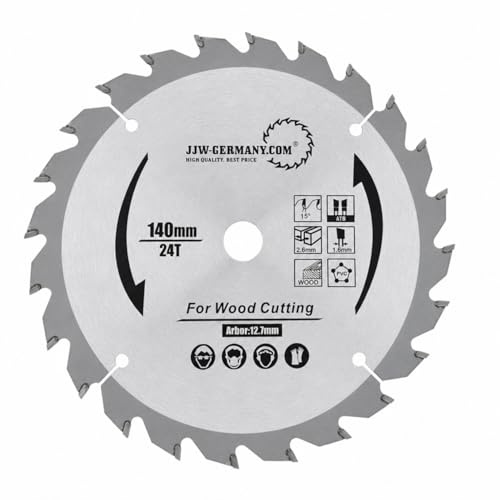 HM - Lame de scie circulaire New Generation 140 x 12,7 Z = 24 WZ pour Black & Decker / Peugeot