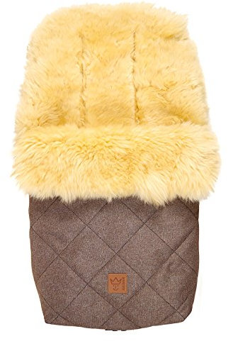Lammfell Fußsack Nelly Lammfell medizin brown melange