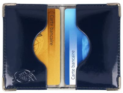 Color Pop Etui 2 Cartes bancaires blindé (Anti-RFID) (Bleu Marine)