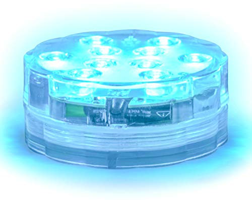 Alsino Unterwasser Leuchte wasserdichte Multi LED Leuchten RGB unterwasserlicht Dekoration Pool Aquarium Teich Farbwechsel Beleuchtung mit Fernbedienung (1 Stück)