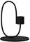 Cooee Design Swoop Black kerzenhalter, Edelstahl, Schwarz, 10 cm