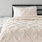 Amazon Basics Bettwäsche-Set mit Quetschfalten Tröster Twin/TwinXL beige