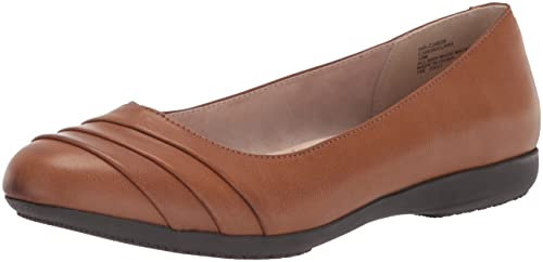 CLIFFS BY WHITE MOUNTAIN Women's Clara Ballet Flat, Cognac, 6 UK