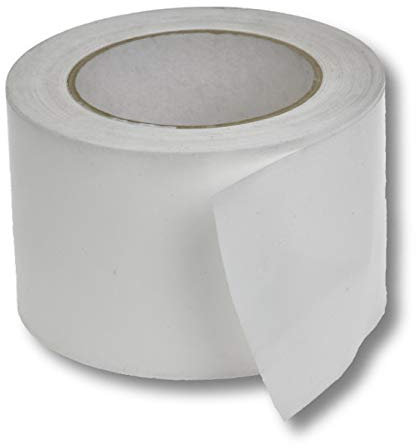 1 Rolle super stabiles Absperrband Flatterband Warnband Trassenband Folienband Parkplatzsperre Baustellenabsperrung 75mm (250m, Weiß)