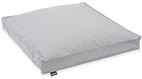 H.O.C.K. Classic Uni Outdoor Sitzkissen Stuhlkissen für drinnen und draußen aus 100% Polyacryl(dralon (50x50x5cm, Hellgrau)