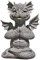 Holmeey Gartendrachen Figuren Deko, Drachen Buddha Kunst Skulpturen, Harz Drachen Statue, Zen Yoga Drache Hausgarten Dekoration für Outdoor Hinterhof Veranda