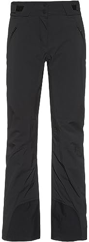 Schöffel Damen Weissach L, wasser- und winddichte Skihose, warme Schneehose mit Verstärkung gegen Skikantenschläge und Schneefang, black, 42