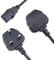 Lite-an 1.8 Meter Kettle Lead with 5 Amp plug UK 3 Pin Plug BS1363 for Samsung TV Power Cable, Monitor, PS4 Pro, Xbox, PC - IEC Cable C13 to IEC C14 Inlet Power cord, Black