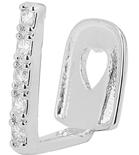 Froiny Silber Überzogene Hip-hop-zähne Gap Kristallgrills Punk-zähnekappen Cosplay Party Zahn Rapper Lustiges Schmuck Geschenk