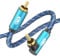EMK Cavi RCA Cavo per Subwoofer Angolo Retto Cavi Coassiale Audio digitale RCA Spina Angolare Maschio a Maschio Cavo Coaxial 90 gradi per Altoparlante, DVD, Smart -TV, DAC Hi-fi (1 M)