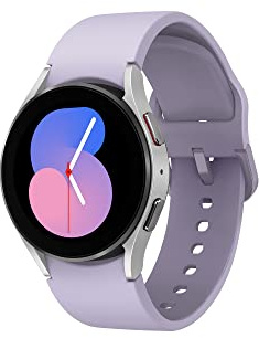 Samsung Galaxy Watch5 40mm 4G LTE Smart Watch, Silver, 3 Year Extended Warranty (UK Version)