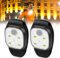 Aicharynic LED Blinklicht Sicherheitslicht, 2 Stück Blinklicht Schulranzen LED Clip Lampe LED Clip Sicherheit Licht für Schulranzen Nachtläufer Hunde Bergsteiger Leuchtanhänger