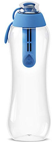 DAFI Water Bottle with Filter, 0.3 L, Water Bottle with Water Filter, BPA-Free, Sports Bottle with Filtered Water for Travel, Filter Bottle Outdoor + Activated Carbon Filter, Water Bottle