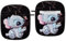 Anime Karikatur Stitch Hülle für Airpods 1 & 2 Hülle, Schwarz Weiche Silikon Schutzhülle mit Süßes Muster Hülle für Mädchen Jungen Frauen Stoßfest TPU Case Kompatibel mit AirPods 2/1,02