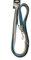 Petlando Mesh-Outdoor-Führleine mit reflektierenden Streifen Petrol/Anthrazit L 2,3 m/ 30 mm