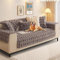 Kaninchen Plüsch Sofabezug L Form 1/2/3/4 Sitzer Sofa Überzug Ecksofa U Form, Neue Universelle rutschfeste Sofaschoner, Superweiche SofaÜberwurf aus Kunstpelz für Wohnzimmer(Grau, 70 * 90 cm)