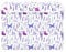 FRODOTGV Lavender Floral Purple Flower Butterflies Watercolor storage bins with lid collapsable and waterproof sturdy handle tub tall Decor for book sheet garage
