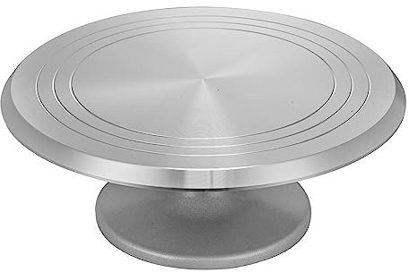Supatmul 12 Pulgadas Plato Giratorio para Pasteles, Bandejas para Aleación Aluminio Soporte Giratorio para Tartas para Decoración Pasteles