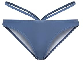 LSCN by Lascana Damen Bikini-Hose Trendige Unifarbe, Hose knapp geschnitten, Obermaterial recycelt, anschmiegsam und atmungsaktiv, für einen modischen Auftritt am Strand