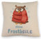speecheese Kleine Frostbeule Kissen mit Leinenoptik mit Spruch niedlicher Eule EIN bequemes DekoKissen mit Leinenoptik für die Couch lustiges Eule Motiv Frostbeulen frieren Frauen Geburtstag