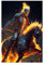 Robnik Ghost Ghost Rider Poster, 12 Leinwand-Poster, Wandkunst, Dekor, Bild, Gemälde für Wohnzimmer, Schlafzimmer, Dekoration, ungerahmt, 40 x 60 cm