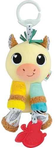 LAMAZE Carson Clydesdale - Clip & Go Babyspielzeug für den Kinderwagen - Sensorik für Babys - Frühes Lernspielzeug ab 0-6 Monaten - Fachmännisch entworfen für Neugeborene - Geschenke zur Babyparty