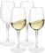 HAHASHOW Divino Calice Vino Bianco, 100% Tritan-Plastica Bicchiere da vino rosso, Adatto alla Lavastoviglie, 355ml, Set di 4