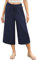Wayleb Femme Pantalon Solide Ample Jambe Droite Pantalon Femme Été Pantacourt Cargo Pantalons Elastique Pantalon Femme Chic 3/4 Coupe Évasé