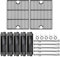 Hiorucet Grillteile für Home Depot Nexgrill 720-0888N 720-0830H 720-0888 720-0888A Gasgrill Gusseisen Grillroste Porzellan Stahl Heizplatten Brenner für Nexgrill Ersatzteile 5 Brenner